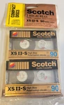 Scotch Blank 90 Minute Cassette Tapes (xs Ii-s High Bias) 2 Pack New & Sealed!. Fixed Price $19.99.
