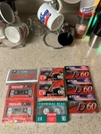Lot Of 8 Nos Sealed Cassette Tapes: Maxell/tdk UR90/UR60/D60. Fixed Price $30.00.