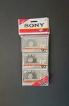 Sony HF90 3-PACK 1986 Cassette Tapes Normal Bias Sealed Vtg New Old Stock. Fixed Price $34.95.