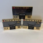 Maxell Xlii High Bias Cassette Tape 100 Min. Black Magnetite - New! Sealed! (3). Fixed Price $21.67.