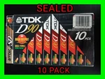 Vtg Tdk 10 Pack + Bonus D90 High Output Type Cassette New Sealed. Fixed Price $50.00.