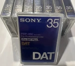 One New Sony Dat PDP-35C Digital Audio Tape Professional Grade DTC-ZE700. Fixed Price $8.95.