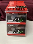 Tdk D60 Cassette Lot Of 16 Sealed Tapes Dated 1988 Low Noise Rare Type. Fixed Price $39.99.