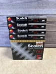 New Scotch Bx 60 Minute Normal Bias Type Audio Cassette Blank Tape Lot 9. Fixed Price $17.99.