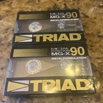 Triad Mg-x 90 Type Iv Blank Cassette Tape 2-PACK Sealed Nos Japan 1986. Fixed Price $79.99.