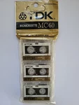 3PK Tdk MC-60 Microcassette Blank Tape Minutes D-MC60U3 Sealed. Fixed Price $9.95.