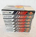 New Sealed Tdk D90 High Output Cassette Tapes 7 Pack Ieci Type 1. Fixed Price $15.99.