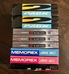 Lot Of 10 Various Brand Blank Cassette Tapes New Sealed Sony Jvc Memorex Radio. Fixed Price $19.99.