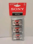 Sony MC-60 MC60 Microcassette Blank Disc Min 3 Pcs Tapes. Fixed Price $7.77.