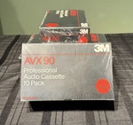 3M Avx 90 Professional Audio Cassette Tapes 10-PACK Normal Bias New Old Stock. Fixed Price $40.00.