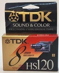 Tdk 8MM Video Cassette High Standard HS120 New Sealed. Fixed Price $5.94.