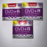 Lot Of - 5 Pack 639002 Maxell Recordable Media Dvd+r 16X 4.70 Gb. Fixed Price $19.90.