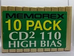 Memorex Cd 2 Audio Cassette Type Ii Pack Of 10 New. Fixed Price $75.00.