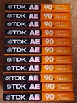 Tdk Ae 90 Cassette Tape Lot Of 11 New Sealed Made In Japan. Fixed Price $49.99.
