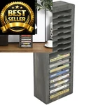 Mygift 16 Slot Cassette Tapes Tower, Vintage Gray Solid Medium,. Fixed Price $42.74.