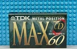 Tdk Ma-x 60 1992 Europe Type Iv Blank Cassette Tape (1) (sealed). Fixed Price $80.99.