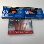 Lot Of 3 New Blank Audio Cassette Tapes 60 Minute Tonemaster & Sony. Fixed Price $9.95.