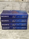 New Sony Hi-fi Type 60 Minute Normal Bias Audio Cassette Tapes Lot Of 4. Fixed Price $8.73.