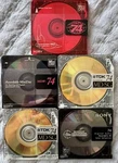 Lot Of 5 Minidiscs 80-MINUTE Mix Sony, Tdk, Memorex, Maxell Brands With Cases. Fixed Price $21.99.
