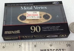 Sealed 1990 Era Japan Maxell Metal Vertex Mv Blank Audio Cassette Type Iv. Fixed Price $329.00.