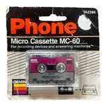 Gemini MC-60 Microcassette 1-PACK New Sealed Blank Audio Tape TA228K Old Stock. Fixed Price $8.99.