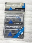 2 Tapes - Memorex MRX1 60 Minute Blank Cassette Vintage Usa New. Fixed Price $10.30.