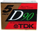 Tdk Dynamic Performance D90 High Output Iec / Type - 5 Pack Audio Cassett.... Fixed Price $33.35.