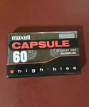 New Maxell Capsule 60 High Bias Cassette Tape. Fixed Price $10.99.