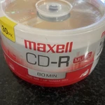 Maxell CDR-80 Music Recordable Discs 32X 700 Mb Min 30 Pack. Fixed Price $16.95.