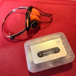Used Retrospekt CP-81 Portable Cassette Player Clear With Koss P/21 Headphones. Fixed Price $80.00.