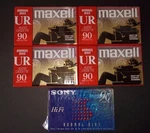Lot Of 4 Nib Maxell Ur 90 Minute Audio Cassette Tapes & 1 Sony. Fixed Price $15.00.