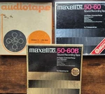 Lot Of 3 Low Noise Reel Tapes 7"- Maxell And 50-60B +1 Audio Tp. Fixed Price $40.00.