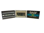 Basf Maxwell Tdk 90MIN Cassette Tapes (set Of 3). Fixed Price $19.99.
