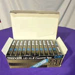 Maxell Ud-xl Ii C90 Cassette Tape 90MIN Hi-level Bias Recordable 12 Pack. Fixed Price $250.00.