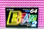 Tdk Beam 2 64 1999 Japan Type Ii Blank Cassette Tape (1) (sealed). Fixed Price $19.79.