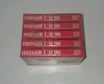New! 5 Maxell Audio Cassettes Tapes - Normal Bias 90 Minutes Type. Fixed Price $8.95.