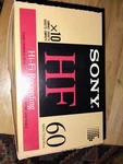 Sony Hf 60 Audio Cassette Tapes Box Of 10 Type Normal. Fixed Price $29.00.