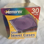 New High Quality Memorex 30-PACK Slim Cd Jewel Case -5 Colors, Fast Ship. Fixed Price $12.99.