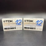 1987 Lot Of Tdk Endless Cassette EC-12M Min New Sealed. Fixed Price $37.50.