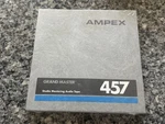 New Ampex 457 Grand Studio Mastering Audio 7" Reel Tape 1/4 1800. Fixed Price $18.95.