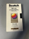 Scotch (3M) Professional Vcr Head Cleaner (vhs Tape Cleaning) With Slipcover. Fixed Price $15.75.