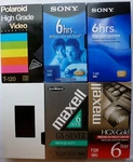 6 Random Blank Vhs Lot Tapes Maxell Sony Scotch Polaroid Mixed New & Used. Fixed Price $23.40.