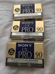 Lot Of 3 New Sony Ux-pro 90 Type Ii High Bias Blank Audio Cassette Tapes Sealed. Fixed Price $74.50.