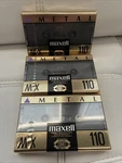 Vintage Lot Of 3 Brand New Sealed Maxell Mx 110 Iec Type Iv Metal Cassette Tape. Fixed Price $59.95.