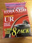 New Maxell Audio Cassette Super Size Normal Bias Minutes UR60 Pack Opened 7/8. Fixed Price $6.49.