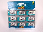 Maxell MC-60UR Micro Cassette Tape Blank 9-PACK New Sealed. Fixed Price $18.99.