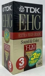 Brand New Sealed Tdk Ehg Vhs T-120 Video Cassette Tapes 6 Hour Ep Pack Of 3. Fixed Price $19.79.