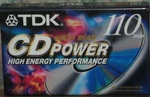 Audio Cassette Tape - Tdk Cdpower 110 Minutes New / Sealed. Fixed Price $7.99.