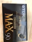 Tdk Ma-x 90 Type Iv Metal Bias Audio Cassette Tape (sealed) New. Fixed Price $45.00.