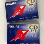 2 Vintage Cassette Philips Cd One 60 TYPE1 Audio Blank Tape Sealed. Fixed Price $18.99.